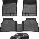 Falafa Floor Mats Fit for 2019-2022 Kia NIRO EV(NOT for HEV & PHEV), TPE All Weather Protection Floor Liners 1st & 2nd Row NIRO EV 2019 2020 2021 2022 Car Mats Accessories, Black
