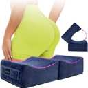 AOSSA BBL Pillow Brazilian Butt Lift Pillow After Surgery Seat Cushion Butt Pillow for Sitting Driving Post Recovery Booty Pillows Chair Butt Lift Buttocks Foam Cushion (Blue)