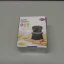 Garlic Crusher, Garlic Press Also for Ginger, Nuts, Chili, Herbs, Twist Mincer Easy Squeeze Manual Press Peeler with Peeler And Scraper, Easy to Clean (Black/White)