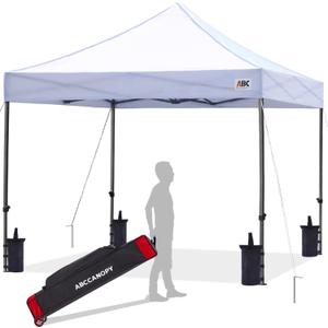 ABCCANOPY Patio Pop Up Canopy Tent 8x8 Commercial-Series (White)