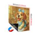 HOMETITUTE Dishwasher Magnet Cover 23x26 Inch Beagle Dishwashing Pattern