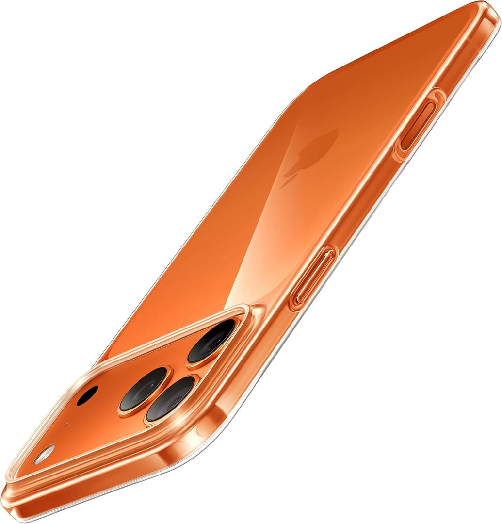 TORRAS for iPhone 17 Pro Case, Slim Fit, Ultra Thin Lightweight Minimal Design, Secure Grip & Silky Touch, Anti-Scratch Hard PC Cover for iPhone 17 Pro Phone Case 6.3in, Origin Fit, Clear