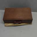 TESLYAR Wood Phone Docking Station with Drawer - Nightstand Organizer - Desk Organizer for Husband - Birthday Gifts for Men, Dad, Anniversary Idea, Key Holder Stand Watch & Accessories (Bourbon Brown)