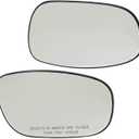 For Chrysler 300 2005 06 07 08 09 2010 Mirror Glass Driver and Passenger Side | Pair | Heated | Flat/Convex Glass Type | w/Backing Plate | Replacement For 5139199AA | 5139198AA