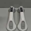 ABLECARE 2 Pack 12 Inch Elderly Heavy Duty Shower Handle, Seniors Grab Bars for Bathtubs, Suction Cup Removable Handrails, Safety Bathroom Grip for Handicap (Light Gray)