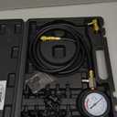 JoyFans Oil Pressure Tester Tool, 0-140PSI Oil Pressure Gauge Kit for Fuel System Mechanical Sensor Engine Cylinder Compression Test with Hose Adapters for Cars ATVs Trucks Use Black Case