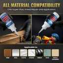 Starbond Medium Super Glue Pro Kit (2 oz)  Strong, Fast, All-Purpose CA Glue (Cyanoacrylate Adhesive)  with Anti-Clog Cap, Precision Tips & Extra Nozzles for Woodworking, Quick Fixes & Hobby Models