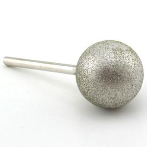 ILOVETOOL 50 mm Dia Spherical Head Diamond Grinding Bit Coated Mounted Points Round Ball Burs Grit 80 Shank 8mm Coarse Tools for Stone