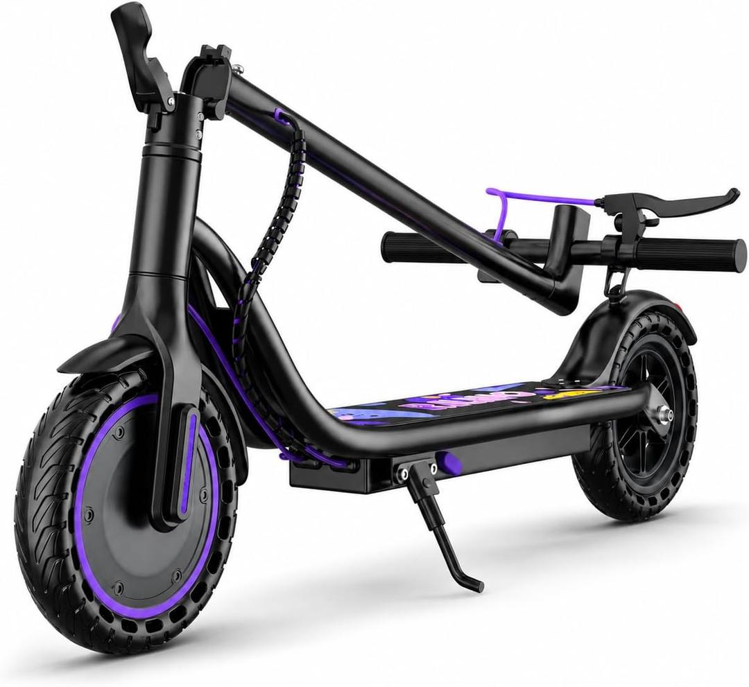 Electric Scooter for Adults, Teens & Big Kids, 350W-500W Motor, 10Mph-21 MPH & 10-28 Miles Max Range, 6.5 to 10 inch Tires, Portable Lightweight E-Scooter