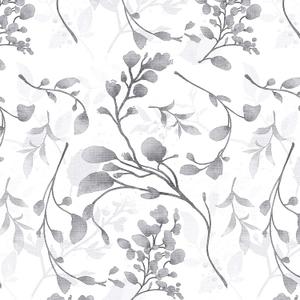 Orainege Gray Floral Wallpaper Peel and Stick Wallpaper 17.7 in 118.1 in Self Adhesive Floral Contact Paper Waterproof Removable Wall Paper for Bedroom Bathroom Cabinets Decor
