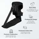 Upgraded Plantar Fasciitis Night Splint, Adjustable Straps Plantar Fasciitis Relief, Supportive Foot Braces with Arch Cushion for Plantar Fasciitis, Achilles Tendonitis, Foot Drop & Heel Spur Pain Relief Day & Night (Black)