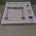 Etekcity Digital Body Weight Bathroom Scale, Large Blue LCD Backlight Display, High Precision Measurements,6mm Tempered Glass, 400 Pounds (Blinding Silver)