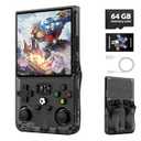 R36MAX Retro Gaming Console,4.0 Inch Handheld Game Console 30+ Simulators,Hand Held Game Console (Black)