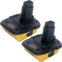 Biswaye DCA1820 Adapter Compatible with De-Walt 18V to 20V Battery, Compatible with De-Walt 20V Max Battery DCB206 DCB201 DCB609 to Replacement for De-Walt 18V XRP Battery DC9096 DC9098 DW9096 DW9099