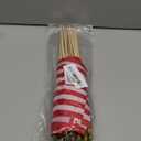 Small American Flags on Stick 5x8 Inch/25 Pack - Mini Ameirican Flags/Handheld American Wooden Stick Flag with Safe Spear Top for July 4th Decoration, Veteran Party, etc.