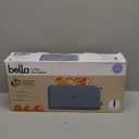 bella 2 Slice Slim Toaster, Fits-anywhere Kitchenware, 6 Setting Shade Control with Reheat & Cancel Buttons, Fits Sourdough, 10 Long Slot, Anti Jam & Auto Shutoff, 900 Watt, Surf