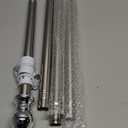 VICASKY  Stainless Steel Rotating Flagpole Kit for Wall Mount 4Section Heavy-Duty Flagpole Set for Outdoor Garden Yard and Home Use