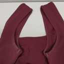 MUSHARE Women's Square Neck Sexy Split Cocktail Party Maxi Long Formal Dress (Medium, Burgundy)