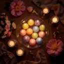 Conelist 12 Pcs Easter Egg Candles with Egg Cartons, Faux Chicken Eggs Candle for DIY Spring Displays Easter Party Decorations Home Supplies Housewarming Gifts