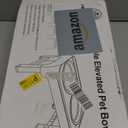 Elevated Bowls, 4 Height Adjustable Raised Stand With 2 Thick 50oz Stainless Steel Food Bowls, Non-Slip Feeder for Large Medium Dogs, Adjusts to 3.7", 9.2", 10.75", 12.36" Grey