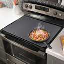 Stove Top Cover for Electric Stove - 3-Foldable Glass Top Stove Cover Protector, Ceramic Flat Top Stove Cover, Induction Cooktop Protector, Oven Cover, Dish Drying Mat 28" x 20"