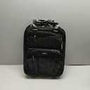 Underseat Carry On Luggage with Wheels, 16-inch Softside Rolling Bag, Lightweight Small Suitcase, Personal Item Travel Bag for Women (Black)