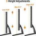 ELIVED Universal Table Top TV Stand for Most 27 to 55 inch LCD LED Plasma Flat Screen TVs, TV Base Height Adjustable Leg Stand Holds up to 88 lbs, VESA up to 800x400mm, YD1014
