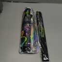 Large Rave Fan UV Glow Hand Fan with Holster for Men Women Disco Party Supplies for Carnival St. Patrick's Day Edm Music Festival Club Rave Accessories(Reflective Mushroom)