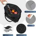 MIYCOO Lunch Bag Lunch Box Women - Leakproof Insulated Lunch Cooler Bag for Men Women - Large Lunch Tote Bags Adults, Black