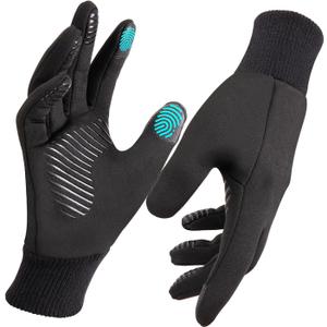 Winter Gloves for Women Running in Cold Weather - Touchscreen Gloves for Bike Hiking (XX-Small, Black)
