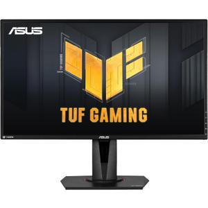 ASUS TUF Gaming 27" 2K HDR Gaming Monitor (VG27AQ) - QHD (2560 x 1440), 165Hz (Supports 144Hz), 1ms, Extreme Low Motion Blur, Speaker, G-SYNC Compatible, VESA Mountable, DisplayPort, HDMI,Black
