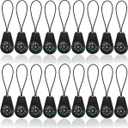 NSBELL 25PCS Mini Survival Compass Zipper Pull Slider Outdoor Camping Hiking Pocket Compass Liquid Filled Compass for Emergency Survival Kits Watchband Paracord Bracelet Necklace Key Chain