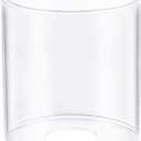 1 Pack Clear Glass Lamp Shade, with 1-5/8" Fitter Opening, Cylinder Glass Lamp Shade Replacement for Table Lamps,Wall Lamps,Pendant lights and Bathroom Vanity lights.
