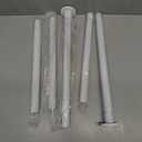 CorkLatta White Shower Curtain Rod,1 Inch Diameter Stainless Steel Adjustable Spring Tension Rods 32 to 80",with Holders,Anti-Slip,Curtain Rods No Drilling(1 Pack)