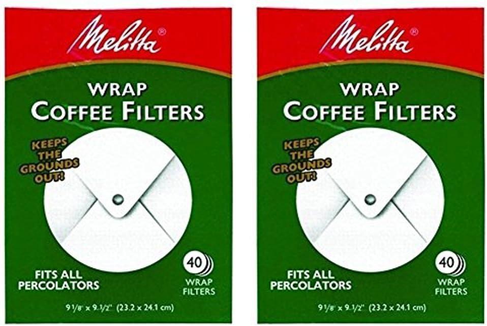 Melitta White Wrap Around Coffee Filter for Percolator (Pack of 2)