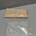 8 Pack 5 x 7 Inch Blank Clear Acrylic Table Displays with Wooden Stands - Ideal for DIY Name Cards, Menu Numbers, and Event Party DecorationsSINGLE LAYER