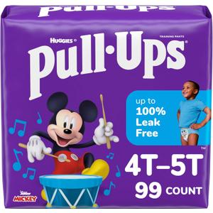 Pull-Ups Boys' Potty Training Pants, 4T-5T (38-50 lbs), 99 Count (3 Packs of 33)