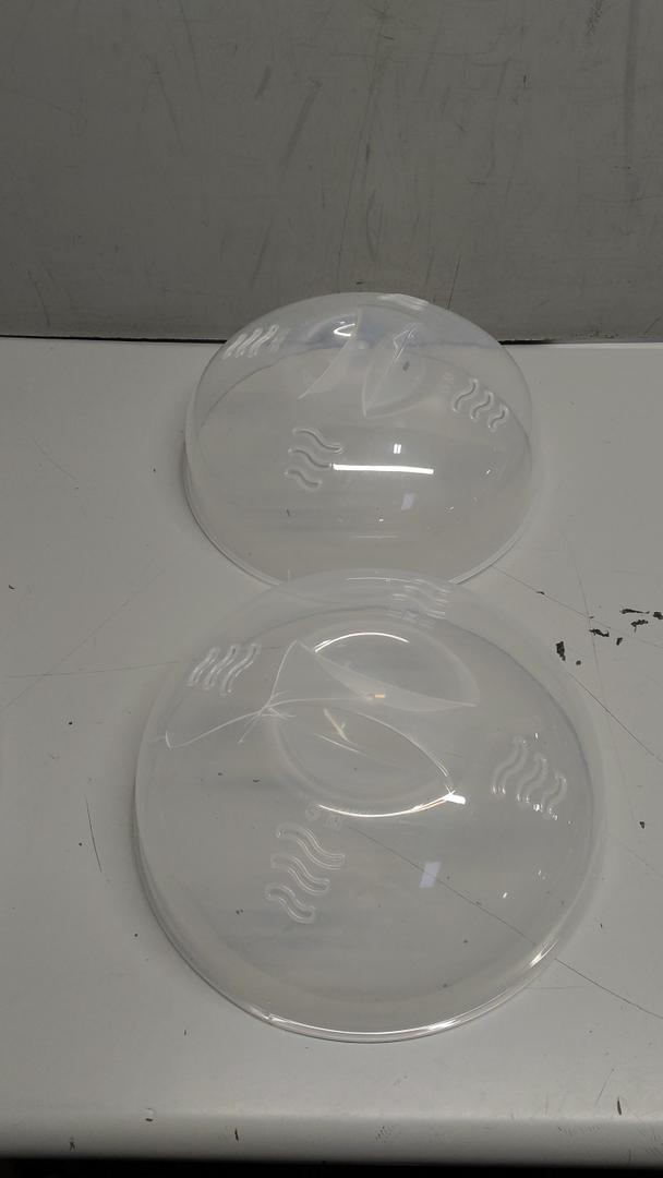 Microwave Cover for Food 2PCS Microwave Splatter Cover Large Microwave Plate Food Cover With Easy Grip Handle AntiSplatter Lid With Enlarge Steam Vents,11.5 Inch,BPA Free & Dishwasher Safe 2PCS