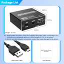 HDMI ARC Audio Extractor, 4K@60Hz HDMI Audio Extractor Splitter, with Optical SPDIF & 3.5mm Output, TV to Optical Toslink SPDIF Stereo, Supports HDCP 2.2 DTS 5.1 for TV, Soundbar, Home Theater