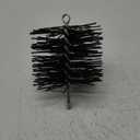 Chimney Cleaning Brush with Standard 1/4" NPT End Fitting- 6 Inch Fiberglass Chimney Brush for Cleaning Chimney Hearth Fireplace