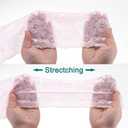 MECCANIXITY 6.3 Inch Wide 5 Yard Lace Ribbon Floral Pattern Pink Lace Trim Ribbon for DIY Crafts, Gift Wrapping Bouquets, Wedding Decor, and Sewing Making