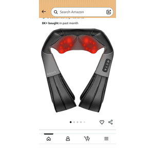 Nekteck Shiatsu Neck Massager with Heat for Pain Relief Deep Tissue, Valentines Day Gifts for Him Her Relaxation Tools, FSA Eligible Back Shoulder Kneading Massage Pillow, HSA Eligible (NOT Cordless)