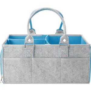 Mr. Pen- Baby Diaper Caddy Organizer, Blue Inside, Diaper Organizer, Car Diaper Caddy (1 Pack)