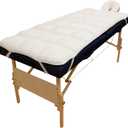 Body Linen Abundance Deluxe Quilted Fleece Massage Table Pad Set Includes Face Cradle Cover & Table Pad Microfiber Fleece is Lint Free, Super Soft & Cushy (1 Count (Pack of 1))