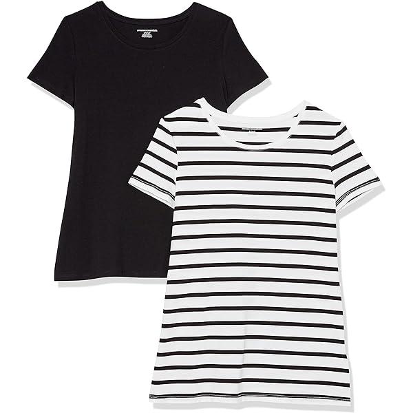 Amazon Essentials T-shirt Women, Size Small, 2 Pack