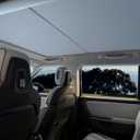 VION R1S Roof Sunshade - Precision Fit, No Sagging, Two Pieces Design, Full Blackout (for Rivian R1S)-Gray