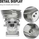 41 mm Cylinder Piston Kit 5047351-01, Replacement for Husqvarna 435 435E 440E 440 II Chainsaw, with Circlip, Cylinder Bolt, Fuel Cap, Fuel Filter, Carb Gasket, Ring, Pin