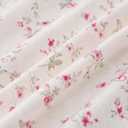 Modern Threads 4-Piece Ultra Soft Microfiber Bed Sheets Set, Wrinkle Free Sheets with Deep Pockets Fitted Sheet, Flat Sheet & Pillowcases, Lightweight Breathable Bedding, Floral Rose, Full