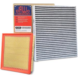 OIFILLIO Engine Cabin Air Filter for Grand Cherokee (2011-2021), Grand Cherokee WK (2022), Durango (2011-2025),For 3.6L 5.7L 6.4L Gas, 68079487AA&4861756AA (Not for 3.0L/ 6.2L/Diesel/Grand Cherokee L)