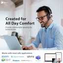 Earbay Wireless Headset, Bluetooth Headset with Microphone Noise Canceling & USB Dongle, Wireless Headphones with Mic Mute/Charge Dock for PC Computer Phone Work Office Meetings Call Teams